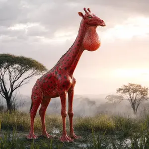 Giraffe + Strawberry frog